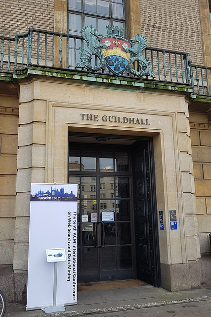 WSDM 2017 @ The Guildhall, Cambridge UK