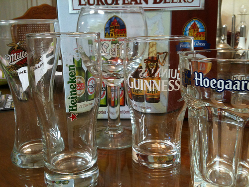 Beer glasses