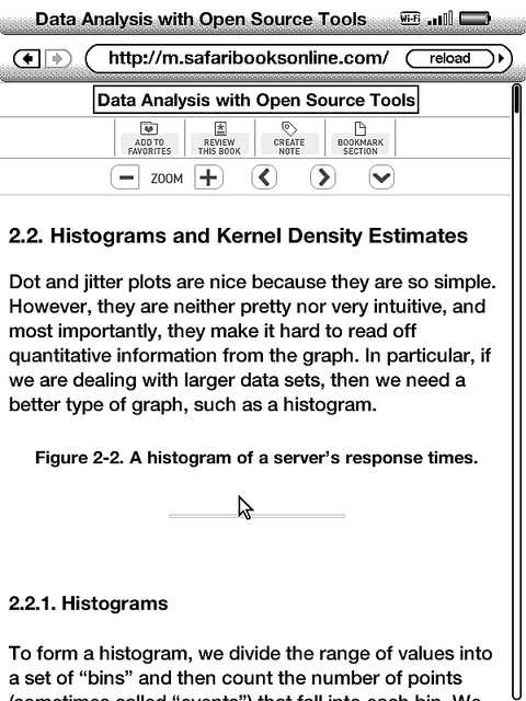 Safari Books Online from Kindle (web mode)