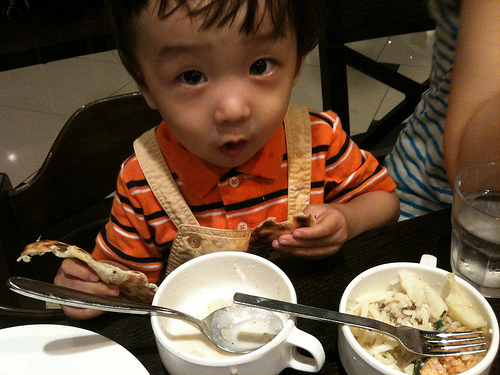 Family dinner at Ashley JanganBauhaus