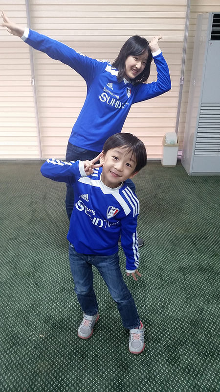 Pohang @ Suwon (my kids participated player-escort)
