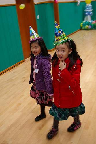 Gahyun's first day at school