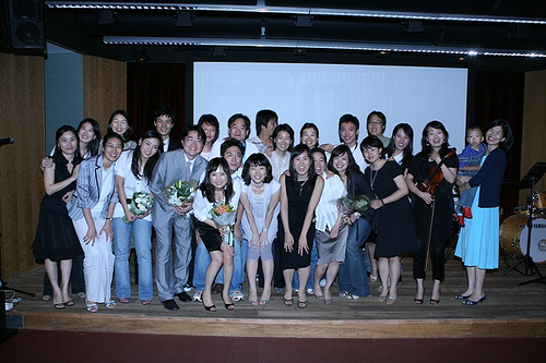 공연 후 단체사진