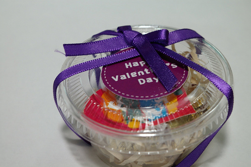 Valentine's day chocolate from a friend