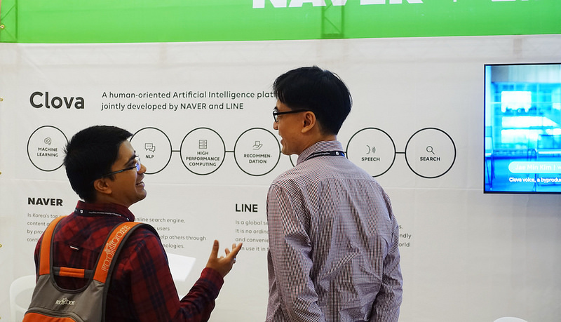 Naver Sponsor Booth at The Web Conference 2018
