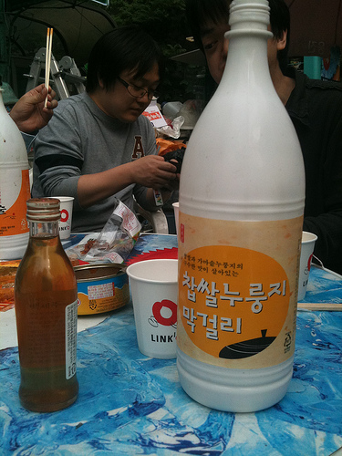 Makgeolli Drinking, May 28, 2010