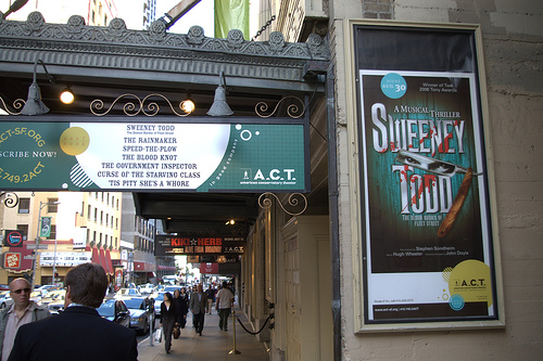 Sweeney Todd poster at SF
